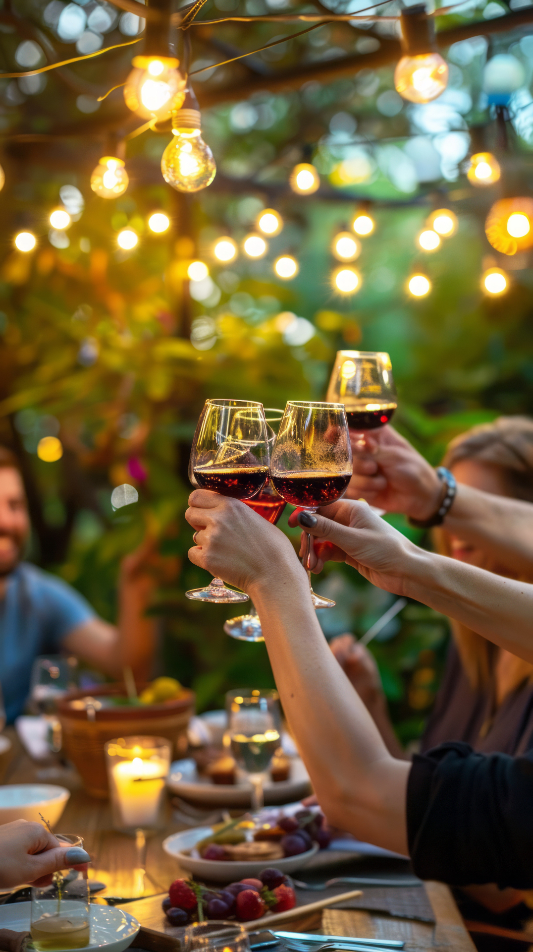 Brinde de Ano Novo em Mendoza com vinhedos e Andes ao fundo
